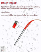 2 PCs of AC Hot Rod/Grill Igniter Replacement, Compatible for Traeger, Pit Boss, Camp Chef, Z Grills Pellet Grill Models
