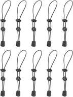10PCS Adjustable Rope with Clip Elastics Strap and Buckles for Outdoor Shelter Setups Backpacking Storage Solution Camping Bungees Tie Down Rope