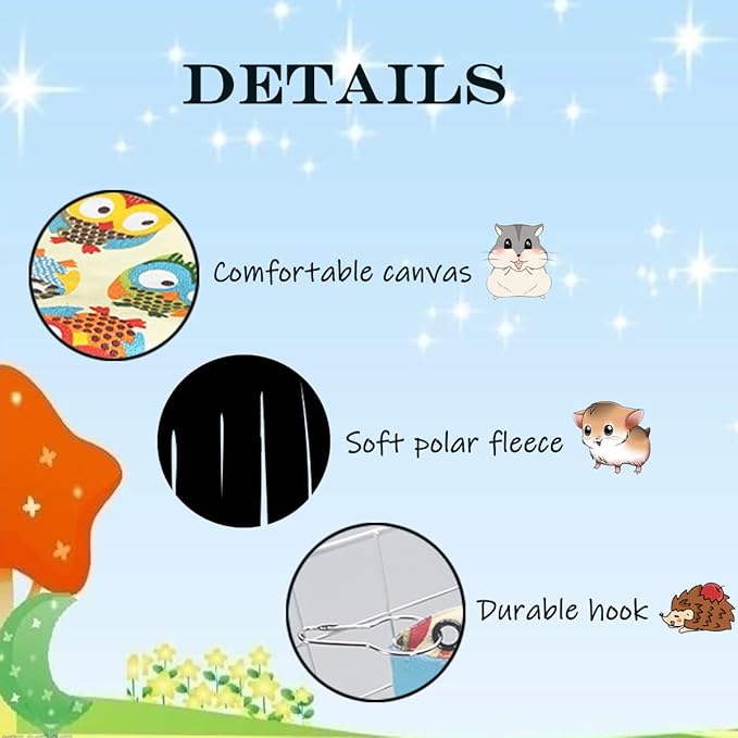 1 Pieces Guinea Pig Hideout Rat Corner Hideaway Peekaboo Toys Cage Accessories Hidden Habitat Tent Toys for Ferrets Chinchillas Sugar Glider Small Pet Animals