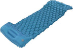 Camping Sleeping Pad Mat, Foot Press Inflatable Cushion Mattress, Sturdy 40D Nylon Fabric, TPU Laminate, for Tent Hiking Travel, Lightweight Compact, Easy to Store (Peacock Blue)