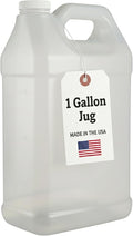 kitchentoolz 1 Gallon Water Jug with Lid – Heavy-Duty HDPE F-Style Plastic Jug for Drinking Water, Camping, Emergency Storage & Utility Liquids – Made in USA - 1 Pack