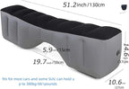Car Bed, Car Air Bed, Car Mattress, Back Seat Bed, Back Seat Gap Filler Pad, Inflatable, Extender, Portable Sleeping Accessories for SUV, Camping, Travel, Rest, with Air Pump