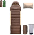 Ultralight Down Sleeping Bag with Pillow, 15F 32F 45F Sleeping Bag for Women,Men,Youth Backpacking,Hiking and Camping Outdoor with YKK Two-Way Zipper 680 FP Down