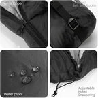 Heated Sleeping Bag 5pcs Multi USB Power Support Heating Pads,Operated with Battery Power Bank or Other USB Power Supplies, Portable Compact Bag, Mummy Style.