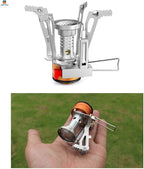 AOTU Portable Camping Stoves Backpacking Stove with Piezo Ignition Stable Support Wind-Resistance Camp Stove for Outdoor Camping Hiking Cooking