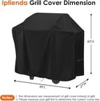 Grill Cover for Weber Spirit 2-Burner E-210 Grill, 49inch Outdoor Grill Cover Waterproof for Weber 3-Burner E-310 Liquid Propane-49 L x 27" W x 43" H