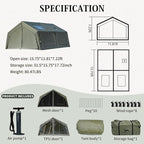 MC TOMOUNT Inflatable Tents for Camping, 6/8/10 Person Large Family Blow Up Camping Tent with Hand Pump, Easy Setup Air Glamping Tent for Outdoor Picnic Party