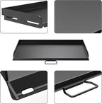 AJinTeby Fry Griddle for Camp Stove Griddle, 16 x 38 inch Flat Top Cooking Griddle for Camp Chef 3 Burner Griddle, BBQ Camping Grills Flat Top Plate, Outdoor BBQ Camping Grills Accessories