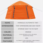 Travel Tent Family Tent Portable Instant Auto Tent Waterproof Windproof Camping Hiking Mountaineering Tent