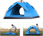 Camping Tent Outdoor Pop Up Tent Water-Resistant Portable Instant Camping Tent for Family Tents Outdoor Camping Equipment (Color : Blue 1-2 People) (B