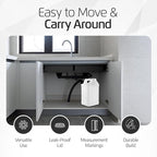 kitchentoolz 3‑Pack 2.5 Gallon Water Container Jugs – HDPE Carboy with Screw Caps & Top Handles – Heavy-Duty Water Storage – Made in USA