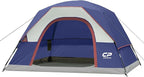 Tents for Camping 4 Person Tent Waterproof Windproof Double Layer Camping Tent, Easy Setup Dome Tent with Large Mesh Windows & Wider Door for Outdoor Camping & Hiking