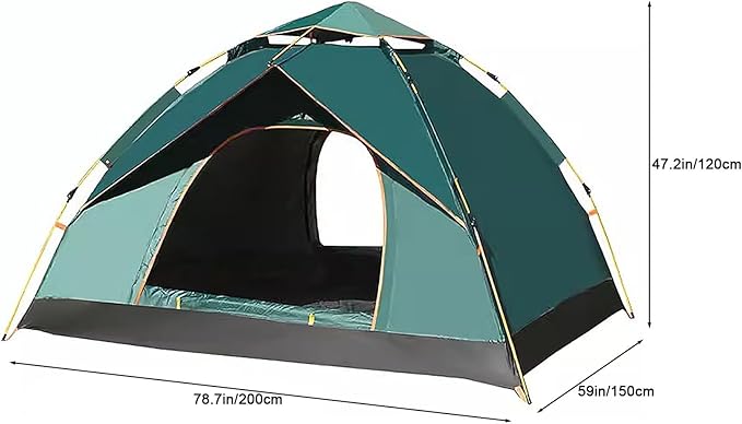 Tents for Camping, Pop up Tent, 2/3/4 Person Camping Tent, Spacious, Lightweight Portable Backpacking Tent for Outdoor Camping, Hiking
