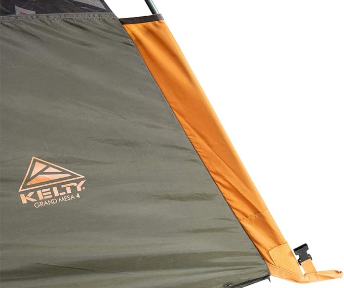 Kelty Grand Mesa 2P or 4P Backpacking Tent – 3 Season Camping, Thru Hiking Shelter, Aluminum Pole Frame, Single Door + Vestibule, 2024 Model