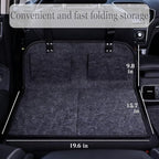 Car Camping Essentials Rear Seat Mattress Extension Plate, Car Back Seat Extender，Portable Mattress for Sleeping Increase Travel Trunk Space Bed Space for Most Cars, SUV, Model Y/3 (Black)