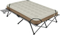 Naturehike Queen-Sized Airbed Cot Combo, Folding 2 Person Camping Cot with Air Mattress, Side Table and Wheeled Carry Bag, Camping Bed for Outdoor Camp Guests (Pump Not Included)