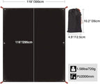 REDCAMP Waterproof Camping Tent Tarp - 36"x83", 4 in 1 Multifunctional Tent Footprint for Camping, Hiking and Survival Gear, Lightweight and Compact