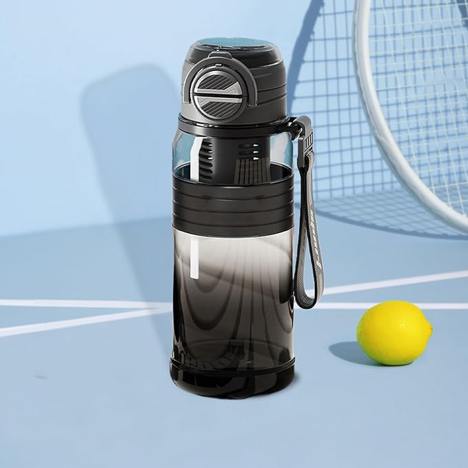 Fitness Water Bottle, 800ml Drinking Straw Cup, Beverage Container with Tea Filter, Portable Hydration Tool Category, Home Running Hiking for Camping Outdoor Travel School Cycling Indoor Use