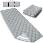 Quilted Foam Mattress Topper Pad, Non-Slip Super Soft Comfortable 75"x30", Cool Sleeping Pad for Camp Cot/RV Bunk/Narrow Twin Beds