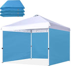 SCOCANOPY SunWall for 12x12 Pop Up Canopy Frame, 3 Pack SideWall Only (Sky Blue)