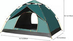 Tents for Camping, Pop up Tent, 2/3/4 Person Camping Tent, Spacious, Lightweight Portable Backpacking Tent for Outdoor Camping, Hiking