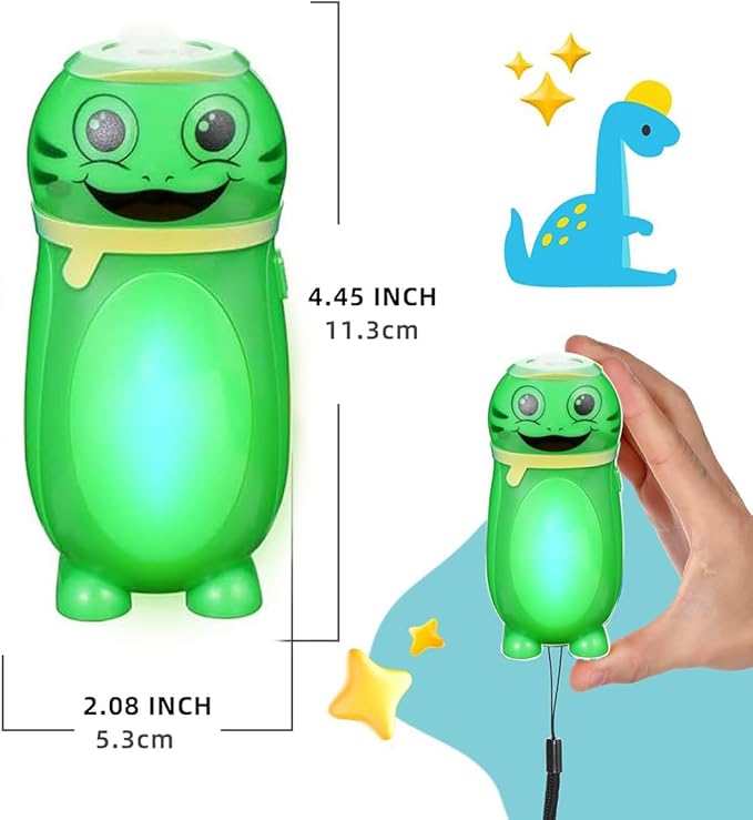 2 Pack Small Mini LED Flashlights for Kids Girls Boys Toddlers Cute Small Animal Flashlight - 2 in 1 Camping Lantern Flashlight - Christmas Gifts Stocking Stuffers Party Favors Halloween