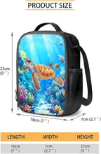 Sea Turtles School Backpack Set for Kids Boys 4Pcs Animal Bookbag and Lunch Bag Sets for Little Boys Ages 8-12 Elementary Middle School,Daypack with Adjustable Strap for Travel Hiking