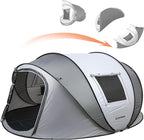EchoSmile Instant Pop Up Camping Tent, 2/4/6 Person, Easy Setup Tent, Water Resistant Dome, Portable with Carry Bag