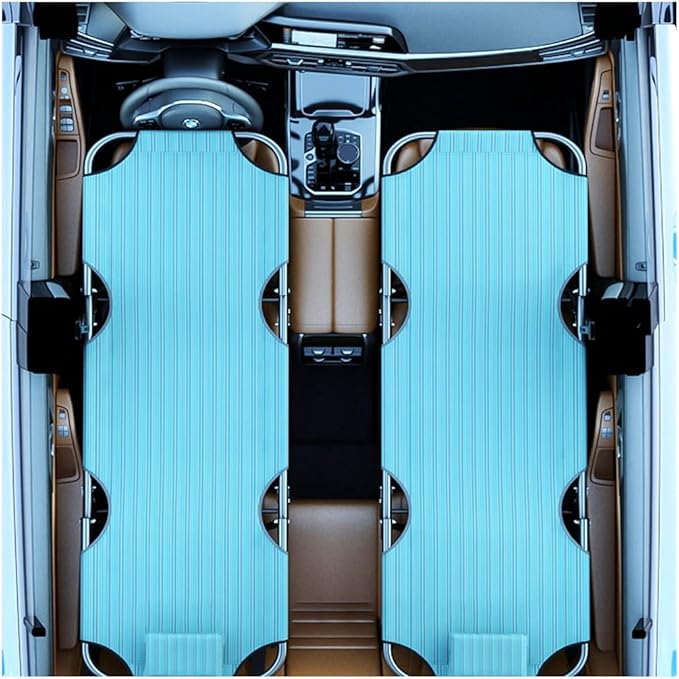 AZMANI Portable Travel Car Bed for SUV, Adult, Knitting Surface, Holds 550 Lbs (Size: 163x56x38cm-A)