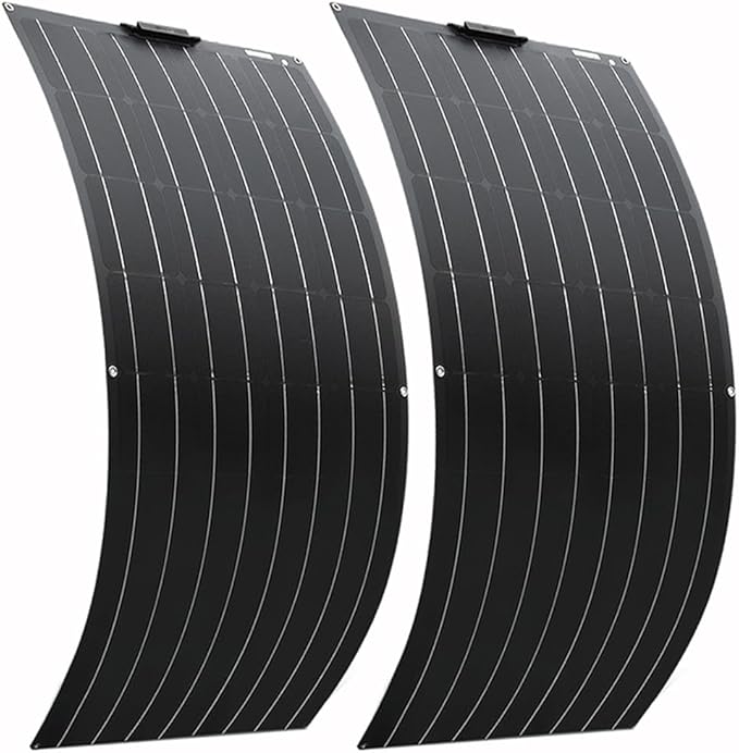 800 Watt Flexible Solar Panel for RV, 2 × 400 Watt 12 Volt Solar Power Panel Kit Photovoltaic Module Monocrystalline Solar Panels for Camping Off Grid Car Battery Charging Boat