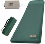 LINKET Self Inflating Sleeping Pad: Sleeping Pad with Electric Pump 3.14" Ultra-Thick Memory Foam & Built-in Pillow All Season Camping Mattress for Tent Travel Car - Self Inflating Air Mattress Green