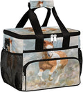 Watercolor Animals Horse Soft Cooler Bag Insulated Lunch Box for Men & Women, Large Leakproof Lunch Bag Portable Beach Cooler for Work, Picnic, Road Trips,Fishing, Travel, Camping,A-18