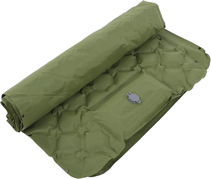 Alvinlite Sleeping Pad Air Mattress Inflatable Cushion Inflatable Camping Cushion Air Cushion Design for Traveling and Hiking(ArmyGreen)