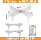 Fire Pit Cooking Frame for Solo Stove Mesa XL, Mesa – Transform Your Tabletop Fire Pit into Camping Cook Stove with This Accessory. Replacement for Titan, Campfire Cooking Ring (for MESA or Titan)