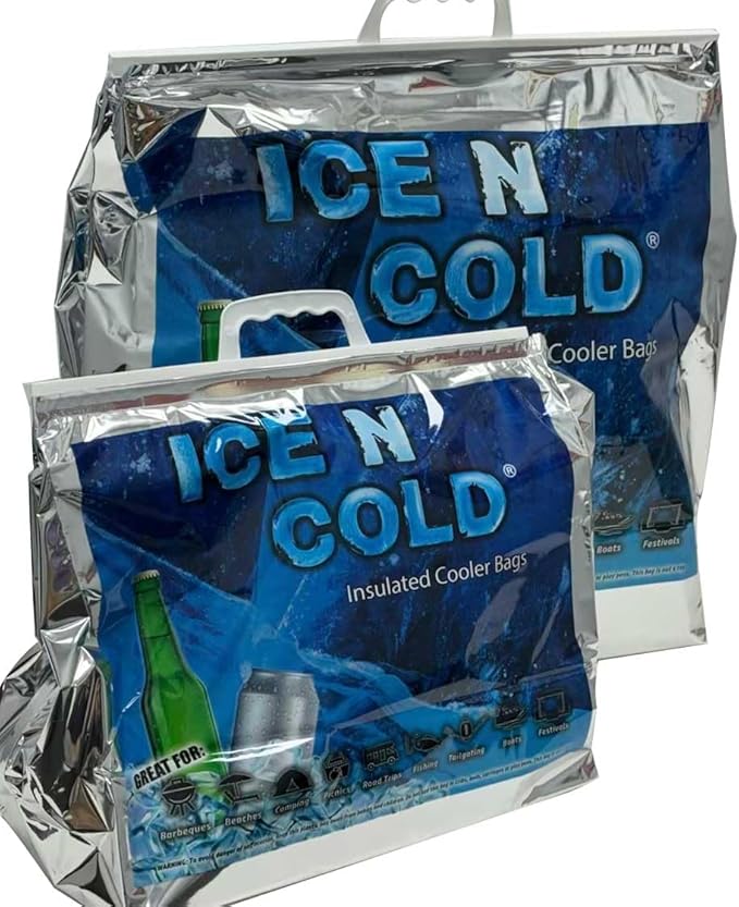 Insulated Picnic/Shopping Cooler Bags for Groceries, Camping, Hiking, Beach, Travel | Lightweight Soft Collapsible | Fast Same Day Shipping