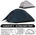 3 Person Camping Tent Ultralight Waterproof Trekking Tents Hiking Backpacking Shelter Travel