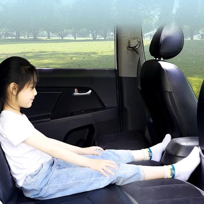 Inflatable Car Air Mattress Back Seat Bed, Heightened Back Seat Gap Filler Pad Extender for SUV Camping Sleeping Travel Rest