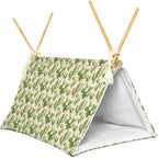 Bearded Dragon Reptile Sleeping Bed Tent Hide Tank Decor Accessories Habitat Shelter for Lizard Bearded Dragon Leopard Gecko (Cactus 1)