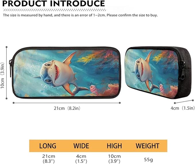 Backpack and Lunch Box Set Boys Shark Backpack 3 Piece Lightweight Backpacks Travel Bookbag for Kids Mochilas Escolares Para Niños Kindergarten Elementary Middle with Wrist Strap Keychain