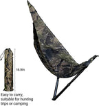 Low Down Hunting Seat - Silent 180° Pivot Portable Folding Tree Seat, Adjustable Height Hammock Chair for Turkey Deer Hunting Ground Camping Shooting