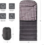 Teton Celsius XXL Sleeping Bag, Cold Weather Sleeping Bags for Adults and Kids, Camping Made Easy and Warm. Compression Sack Included, 35F, 25F, 0F, 20F Degree