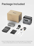 AFERIY Portable Power Station 800W / 512Wh Power Station LiFePO4 Battery, Quick Charge in 1.5H, 1 AC Outlets, UPS, Solar Generator, Electric Generator for Home Camping Use