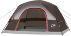 Tents for Camping 4 Person Tent Waterproof Windproof Double Layer Camping Tent, Easy Setup Dome Tent with Large Mesh Windows & Wider Door for Outdoor Camping & Hiking