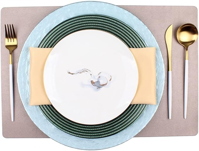 Tableware Set,Cutlery Western Plate Restaurant Table Dinner Plate Plate Placemat Napkin Set