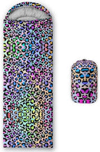 Sleeping Bag for Kids Adults,Brown Giraffe Fur Pattern-Lightweight Warm Portable Outdoor Indoor-Waterproof Cold Weather Resistant Sleeping Bag for Camping Hiking