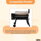 BQMAX Drip Pan Heat Baffle and Aluminium Grease Drip Tray Liners for Traeger Pro 34 Series Tex Elite Newer Tex Elite Pellet Smoker Grills, Suitable for Traeger Pro 34 Accessories BAC006 BAC410