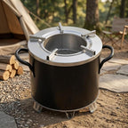 Portable Rocket Stove for Outdoor Cooking | Efficient Charcoal Jiko Stove for Camping, Hiking, BBQ, Emergency Use