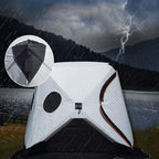 QUQUQ Camping Hiking Tent Automatic Pop Up Camping Tent Panda Shape with 2 Doors Waterproof Instant Tent for Family Hiking Outdoor Tent