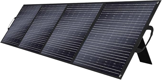 SolarPlay 200W Portable Solar Panel, Foldable IP65 Waterproof with Adjustable Kickstands, Compatible with Power Stations & Solar Generators for RVs, Camping, Power Backup