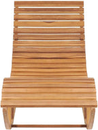 Rocking Sun Lounger with Cushion Solid Teak Woodoutdoor Lounge Chairs Recliner Chair Patio Chairs Camping chairsSuitable for Gardens, courtyards